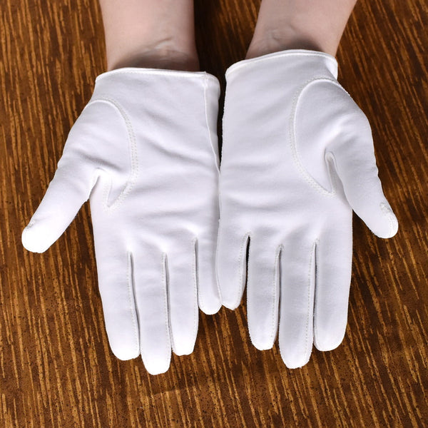 Open Top White Vintage Gloves Cats Like Us