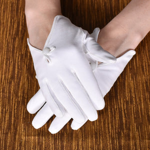 Open Top White Vintage Gloves Cats Like Us