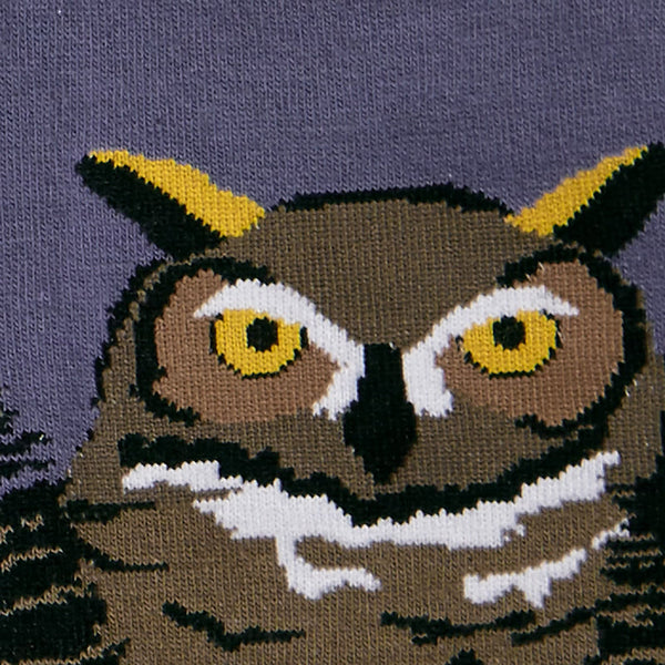 Owl Mountain Crew Socks Cats Like Us