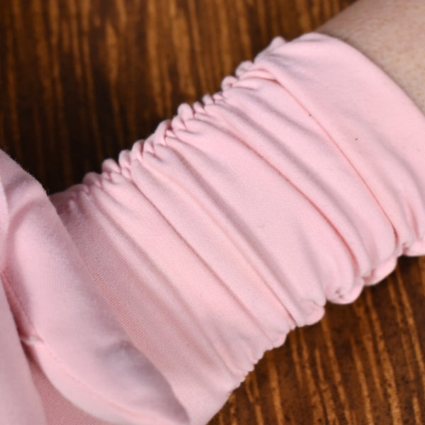 Pastel Pink Ruched Gloves Cats Like Us