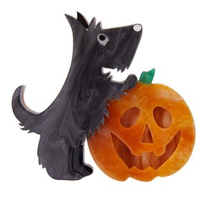 Patch the Pumpkin Pup Brooch Cats Like Us