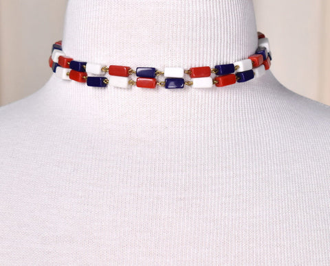 Patriotic Double Necklace Cats Like Us