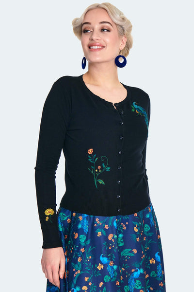 Peacock Floral Cardigan Cats Like Us