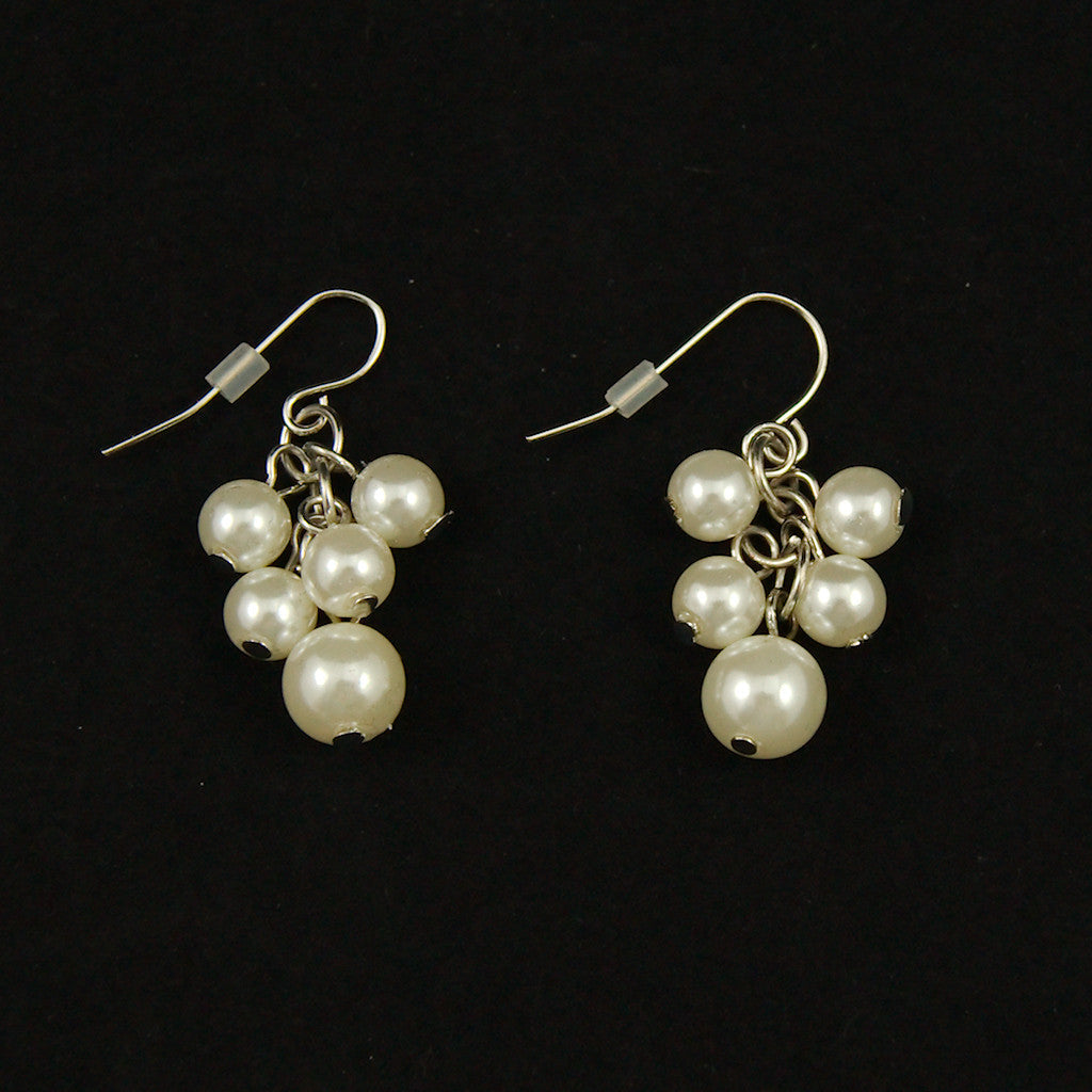 Pearl Cluster Earrings Cats Like Us