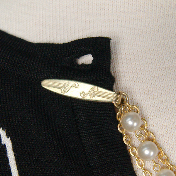 Pearl & Gold Sweater Clips Cats Like Us