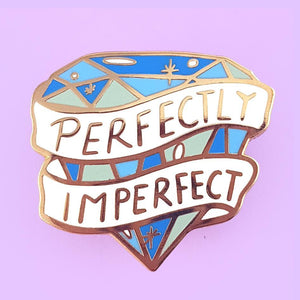 Perfectly Imperfect Enamel Pin Cats Like Us