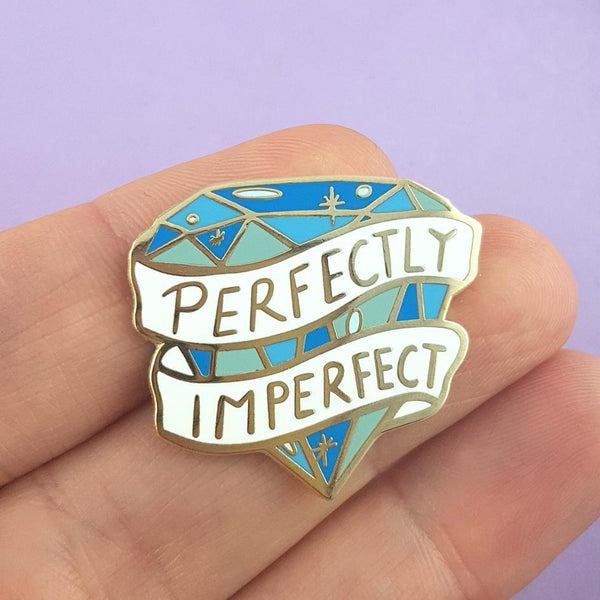 Perfectly Imperfect Enamel Pin Cats Like Us