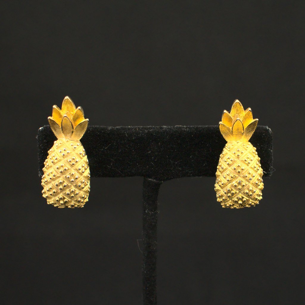 Pineapple Clip On Earrings Cats Like Us