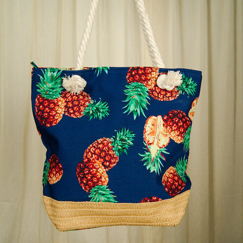 Pineapple Tiki Drink Totebag Cats Like Us