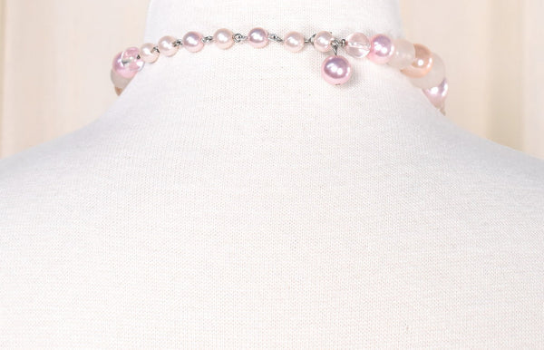Pink Ball Choker Vintage Necklace Cats Like Us