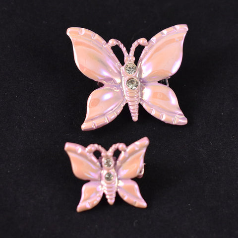 Pink Butterfly Vintage Scatter Pins Cats Like Us
