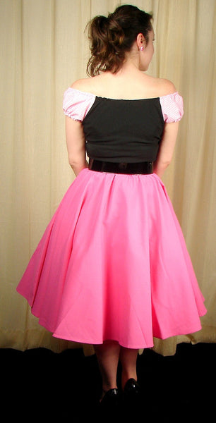 Pink Full Circle Skirt Cats Like Us