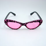 Cruisin USA Pink Fuzzy Leopard Sunglasses