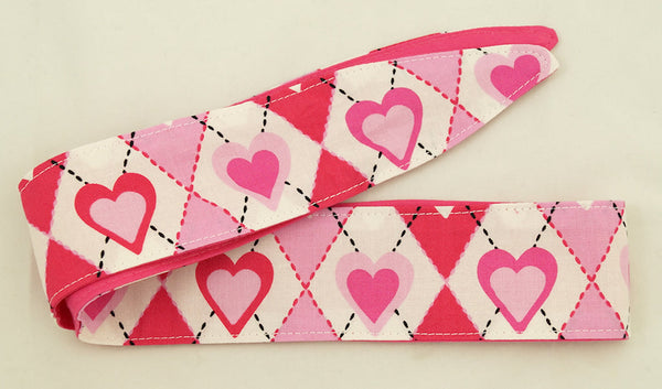 Pink Hearts Hair Tie Cats Like Us
