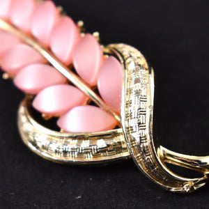 Pink Theromset Floral Brooch Cats Like Us