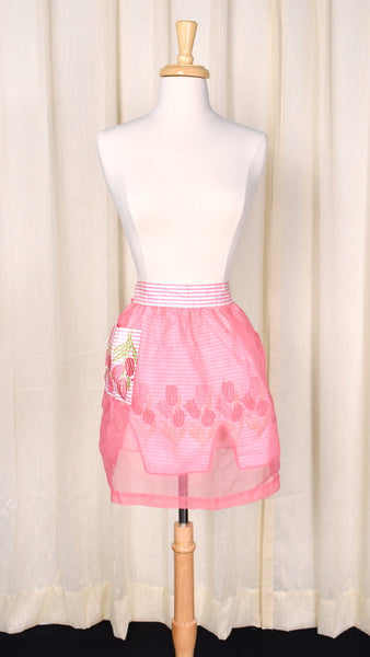 Pink Tulip Reversible Apron Cats Like Us