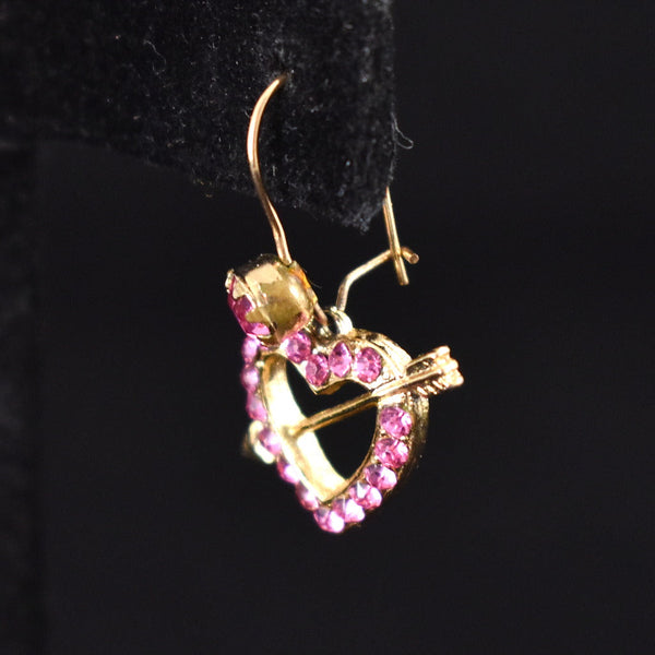 Pink Vday Heart Vintage Earrings Cats Like Us
