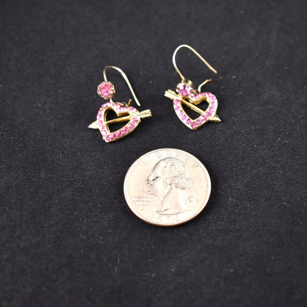 Pink Vday Heart Vintage Earrings Cats Like Us