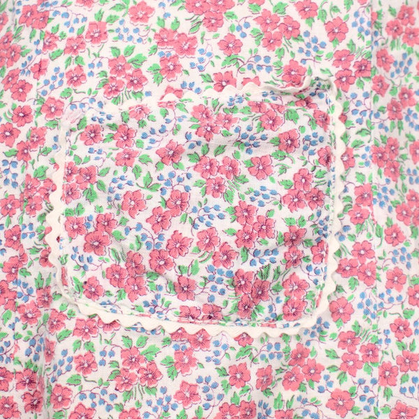 Pink and Blue Floral Vintage Apron Cats Like Us