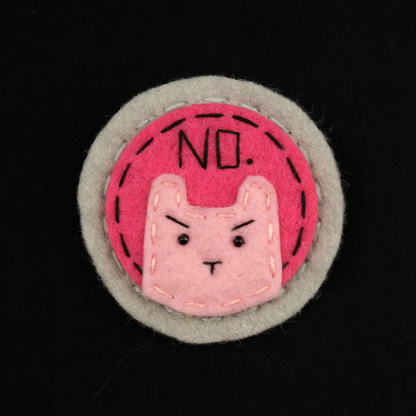 Pink on Pink NO Kitty Brooch Cats Like Us