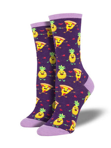 Pizza Loves Pineapple Socks Cats Like Us