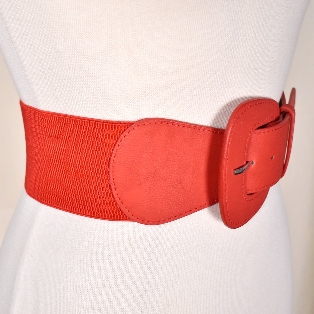 plus size red belt