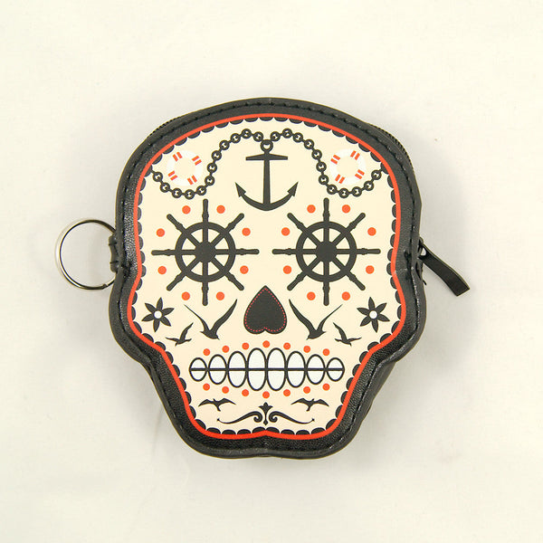 Prime Time Skull Coin Purse Cats Like Us