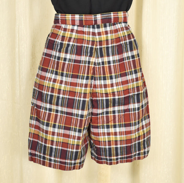 Prince of Chester Vintage 1950s Plaid Bermuda Shorts Cats Like Us