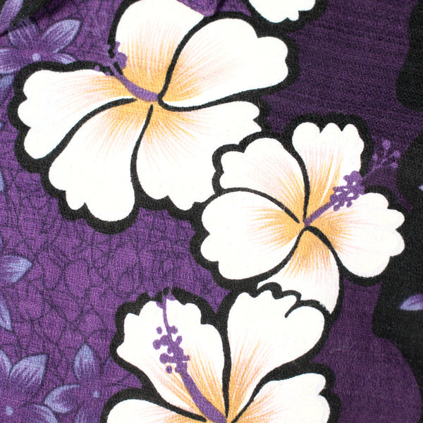 Purple Hibiscus Panel Shirt Cats Like Us