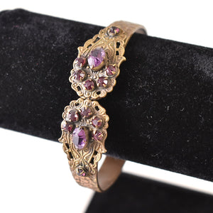 Purple Rhinestone Bracelet Cats Like Us