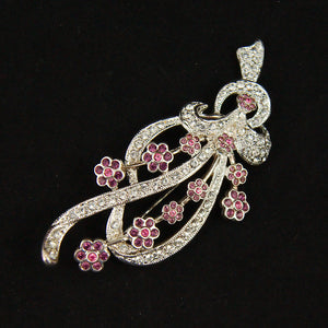 Purple Rhinestone Daisy Brooch Cats Like Us