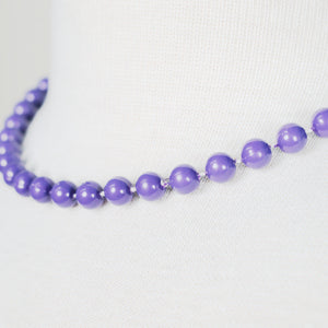 Purple Single Bead Necklace Cats Like Us