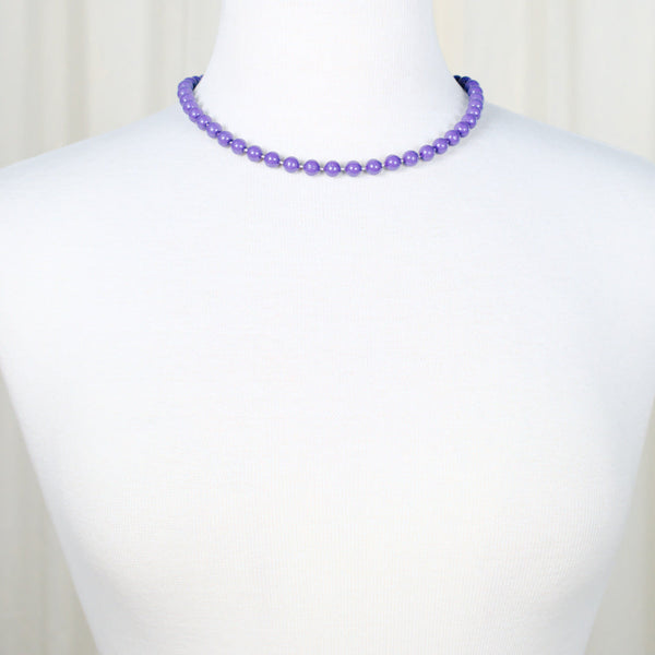 Purple Single Bead Necklace Cats Like Us