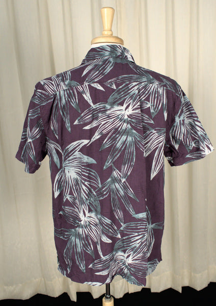 Purple Tropical Leaves Shirt Cats Like Us