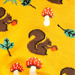 I'm Fallin For You Squirrel Cuff Socks