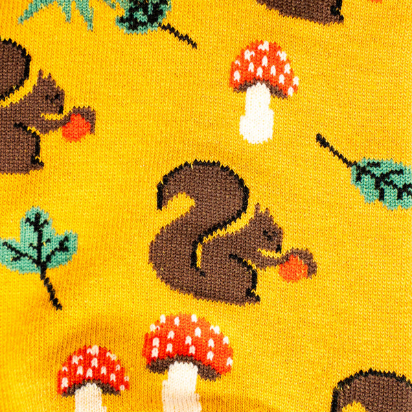 I'm Fallin For You Squirrel Cuff Socks