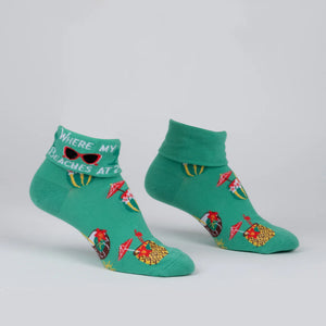 Where My Beaches At? Cocktail Cuff Socks