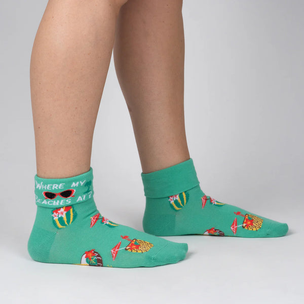 Where My Beaches At? Cocktail Cuff Socks