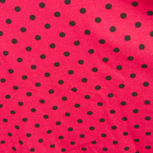Raspberry Polka Dot Swing Dress Cats Like Us
