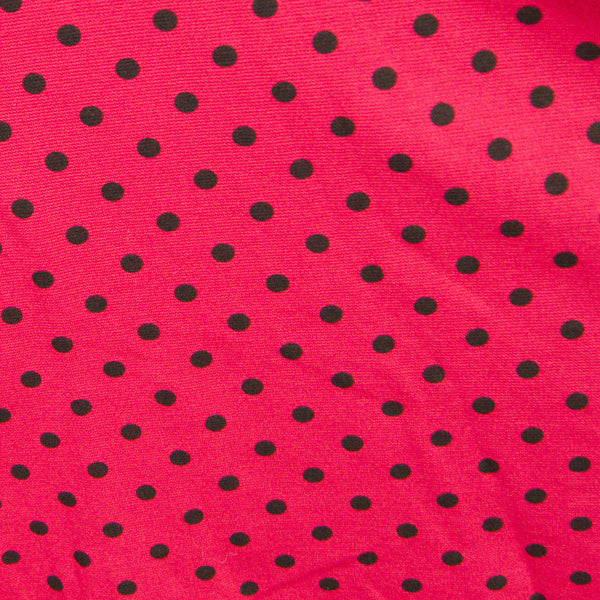 Raspberry Polka Dot Swing Dress Cats Like Us