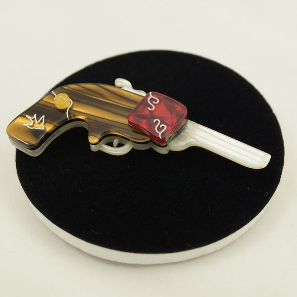 Reach For the Sky Gun Brooch Cats Like Us