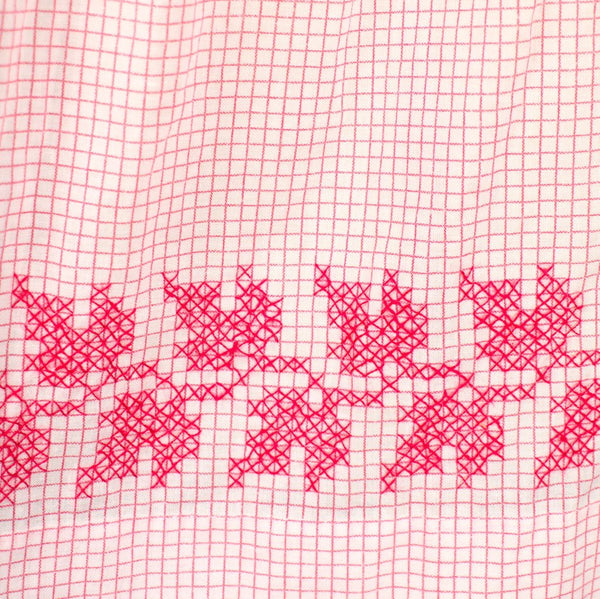Red Check Embroidered Apron Cats Like Us