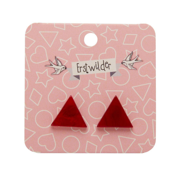 Red Essential Triangle Earrings Cats Like Us