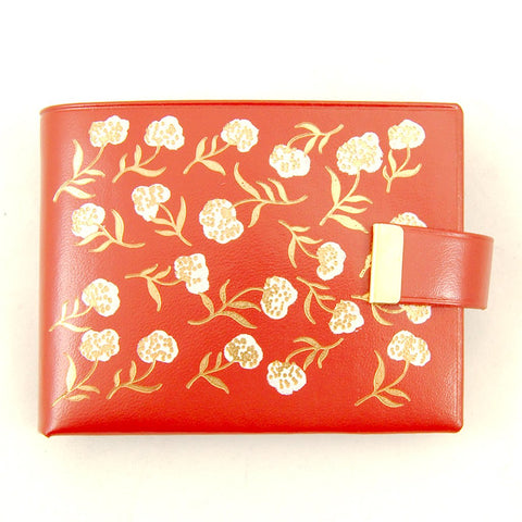 Red Floral Embossed Wallet Cats Like Us