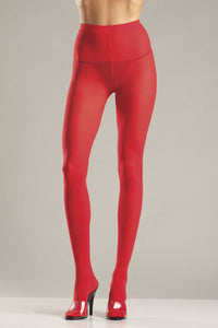 Red Opaque Nylon Tights Cats Like Us