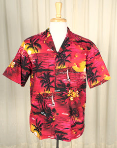 Red Palm Tree Sunset Shirt Cats Like Us