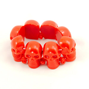 Red Skull Bracelet Cats Like Us