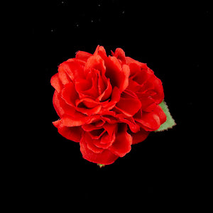 Red Triple Roses Hair Flower Cats Like Us