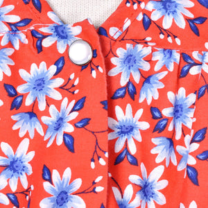 Red White & Blue Floral Smock Cats Like Us