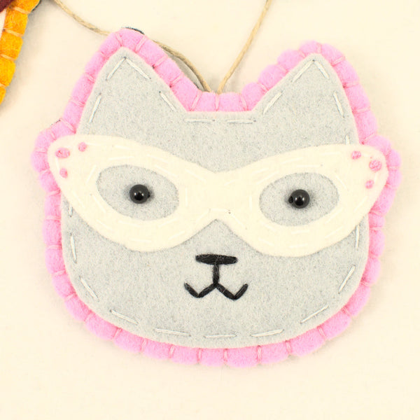 Retro Gray Kitty Ornament Cats Like Us